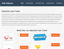 Tablet Screenshot of cubavakantie.net